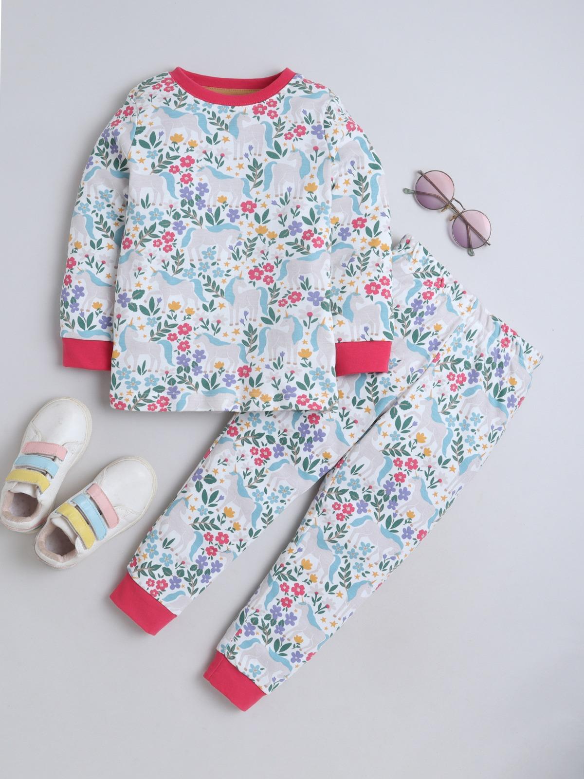 Girls Cotton Nightsuit Set (1–10 Years) – Soft & Comfortable Kids Nightwear - Image 4