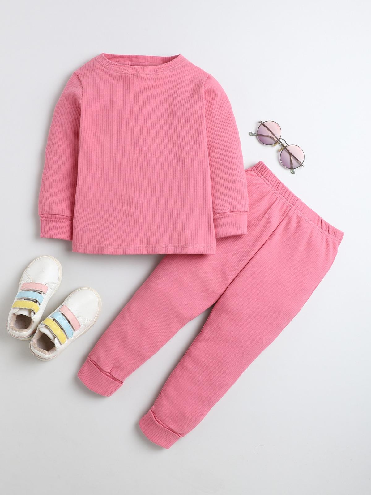 Girls Cotton Nightsuit Set (1–10 Years) – Soft & Comfortable Kids Nightwear